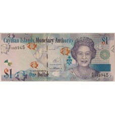 CAYMAN ISLANDS 2014 . ONE 1 DOLLAR BANKNOTE